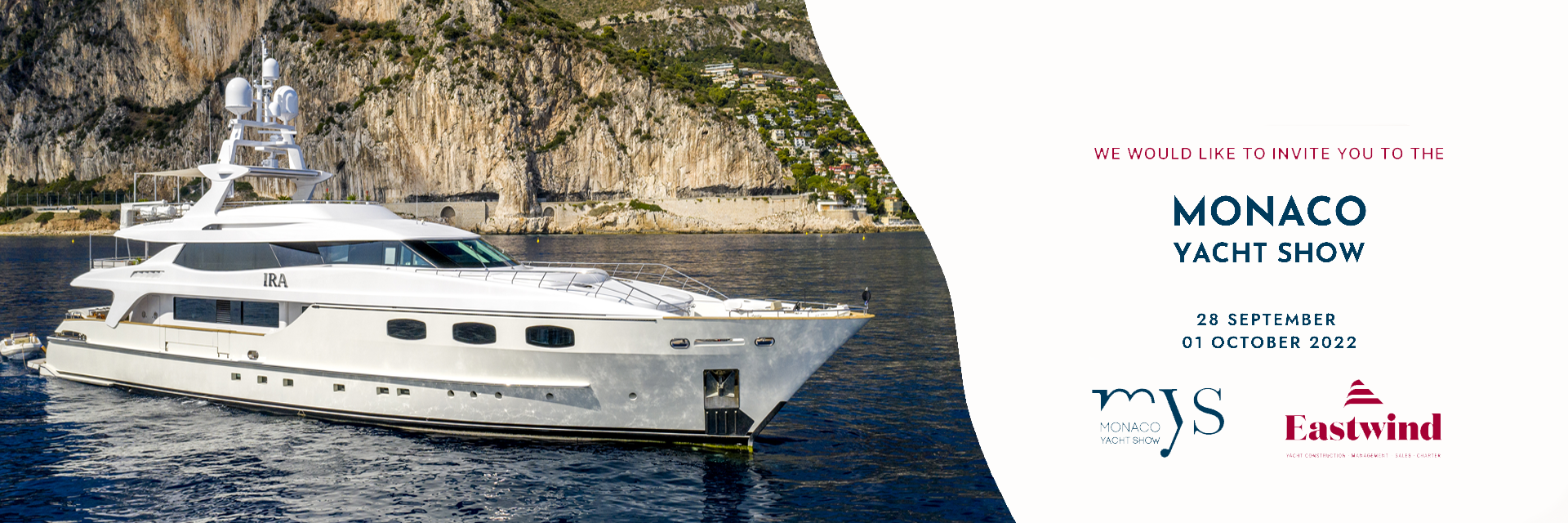 IRA will be on display  at Monaco Yacht Show 2022